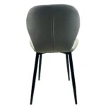 Καρέκλα Τραπεζαρίας ArteLibre RIOJA Sand/Μαύρο Ύφασμα/Μέταλλο 46x50x80cm