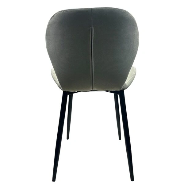 Καρέκλα Τραπεζαρίας ArteLibre RIOJA Sand/Μαύρο Ύφασμα/Μέταλλο 46x50x80cm