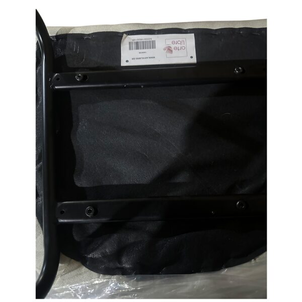 Καρέκλα Τραπεζαρίας ArteLibre JACARANDA Μπεζ/Μαύρο Ύφασμα/Μέταλλο 56x56x76cm