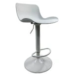 Σκαμπό Bar ArteLibre QUERIDA Λευκό PP/Μέταλλο 44x45x58/81-79/102cm