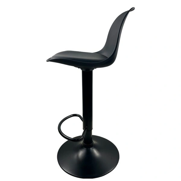 Σκαμπό Bar ArteLibre AMADA Μαύρο PP/Μέταλλο 41x40x79-89cm