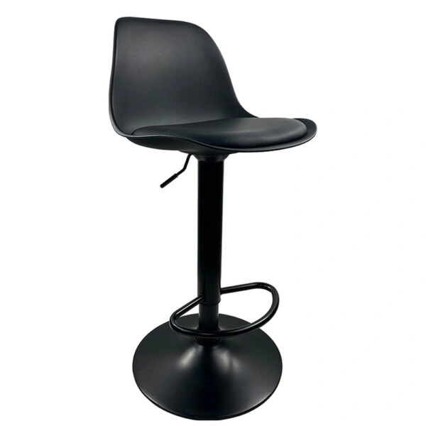 Σκαμπό Bar ArteLibre AMADA Μαύρο PP/Μέταλλο 41x40x79-89cm