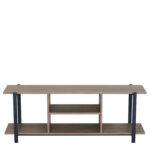 Έπιπλο Τηλεόρασης ArteLibre PENWYN Καφέ/Μαύρο Μοριοσανίδα/Μέταλλο 120x35x46cm