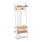 Έπιπλο εισόδου Sciove  σε λευκή-φυσική απόχρωση 70x40x200εκ