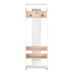 Έπιπλο εισόδου Sciove  σε λευκή-φυσική απόχρωση 70x40x200εκ