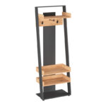 Έπιπλο εισόδου Sciove  σε ανθρακί-φυσική απόχρωση 70x40x200εκ