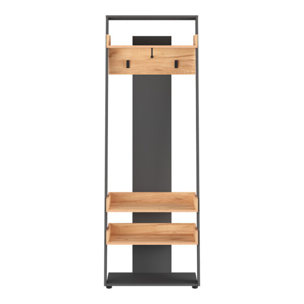 Έπιπλο εισόδου Sciove  σε ανθρακί-φυσική απόχρωση 70x40x200εκ