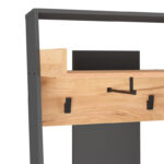 Έπιπλο εισόδου Sciove  σε ανθρακί-φυσική απόχρωση 70x40x200εκ