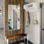 Κρεμάστρα Crosta  σε λευκή απόχρωση 80x28x40εκ