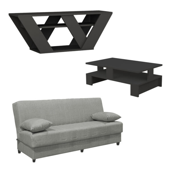 Φοιτητικό πακέτο επίπλων σαλονιού New Living 9  σετ 3 τμχ