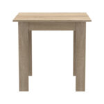 Τραπεζαρία Manka I-Caron  σετ 3τεμ σε sonoma-μαύρη απόχρωση 80x80x77εκ