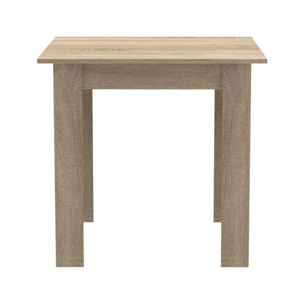 Τραπεζαρία Manka I-Caron  σετ 3τεμ σε sonoma-μαύρη απόχρωση 80x80x77εκ