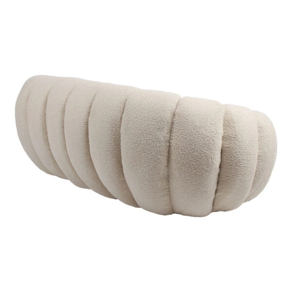 Καναπές 2θέσιος Yannick  μπουκλέ ύφασμα σε μπεζ απόχρωση 148x92x62εκ