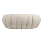 Καναπές 2θέσιος Yannick  μπουκλέ ύφασμα σε μπεζ απόχρωση 148x92x62εκ