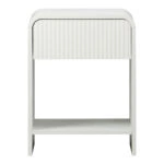 Κομοδίνο Lemperto MDF σε λευκή απόχρωση 40x40x53εκ