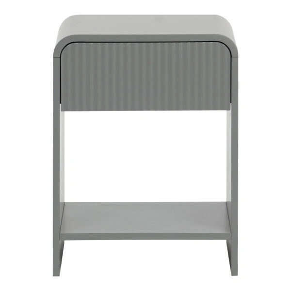 Κομοδίνο Lemperto MDF σε γκρι απόχρωση 40x40x53εκ