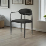 Πολυθρόνα Kalone pu σε μαύρη απόχρωση 56x55x78εκ