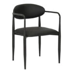 Πολυθρόνα Kalone pu σε μαύρη απόχρωση 56x55x78εκ