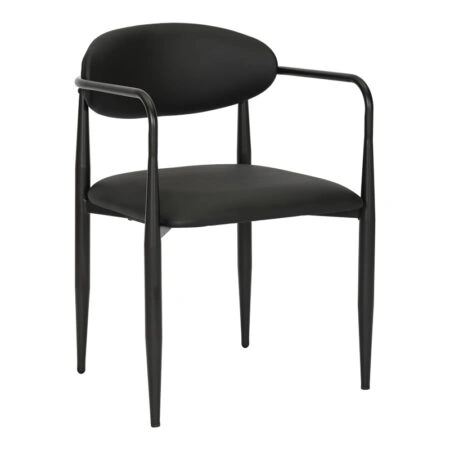 Πολυθρόνα Kalone pu σε μαύρη απόχρωση 56x55x78εκ