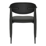 Πολυθρόνα Kalone pu σε μαύρη απόχρωση 56x55x78εκ