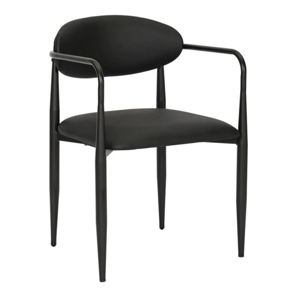 Πολυθρόνα Kalone pu σε μαύρη απόχρωση 56x55x78εκ