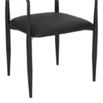 Πολυθρόνα Kalone pu σε μαύρη απόχρωση 56x55x78εκ