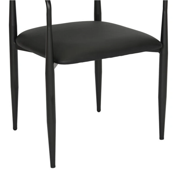 Πολυθρόνα Kalone pu σε μαύρη απόχρωση 56x55x78εκ