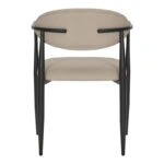 Πολυθρόνα Kalone  pu σε γκρι-μπεζ απόχρωση 56x55x78εκ