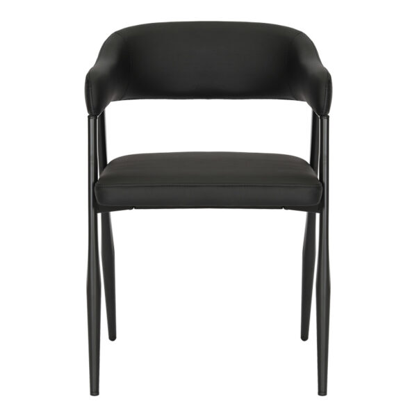 Πολυθρόνα Sezan  pu σε μαύρη απόχρωση 56x55x78εκ