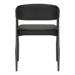 Πολυθρόνα Sezan  pu σε μαύρη απόχρωση 56x55x78εκ