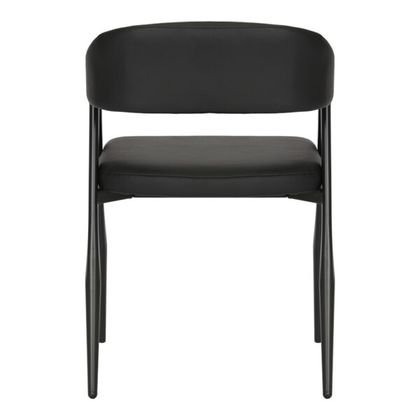 Πολυθρόνα Sezan  pu σε μαύρη απόχρωση 56x55x78εκ