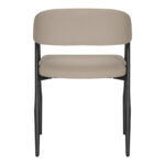 Πολυθρόνα Sezan  pu σε γκρι-μπεζ απόχρωση 56x55x78εκ