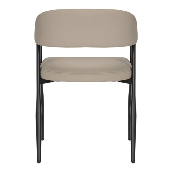 Πολυθρόνα Sezan  pu σε γκρι-μπεζ απόχρωση 56x55x78εκ