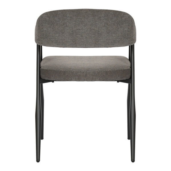 Πολυθρόνα Sezan  ύφασμα σε ανθρακί απόχρωση 56x55x78εκ