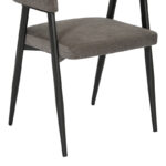 Πολυθρόνα Sezan  ύφασμα σε ανθρακί απόχρωση 56x55x78εκ