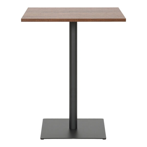 Τραπέζι Nerobian  mdf σε καρυδί απόχρωση 60x60x75εκ