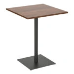 Τραπέζι Nerobian  mdf σε καρυδί απόχρωση 60x60x75εκ