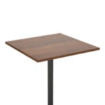 Τραπέζι Nerobian  mdf σε καρυδί απόχρωση 60x60x75εκ