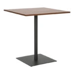 Τραπέζι Nerobian  mdf σε καρυδί απόχρωση 70x70x75εκ