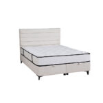 UTOPIA ΚΡΕΒΑΤΙ ΜΕ ΑΠΟΘΗΚ. ΧΩΡΟ ΚΑΙ ΣΤΡΩΜΑ WHITE SMOOTH 06-900 207x160x115