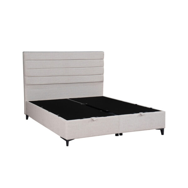 UTOPIA ΚΡΕΒΑΤΙ ΜΕ ΑΠΟΘΗΚ. ΧΩΡΟ ΚΑΙ ΣΤΡΩΜΑ WHITE SMOOTH 06-900 207x160x115