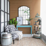 Artekko Ραφιέρα Κλουβί με 3 Ξύλινα MDF Ράφια και Μεταλλικό Σκελετό (66x61x169)