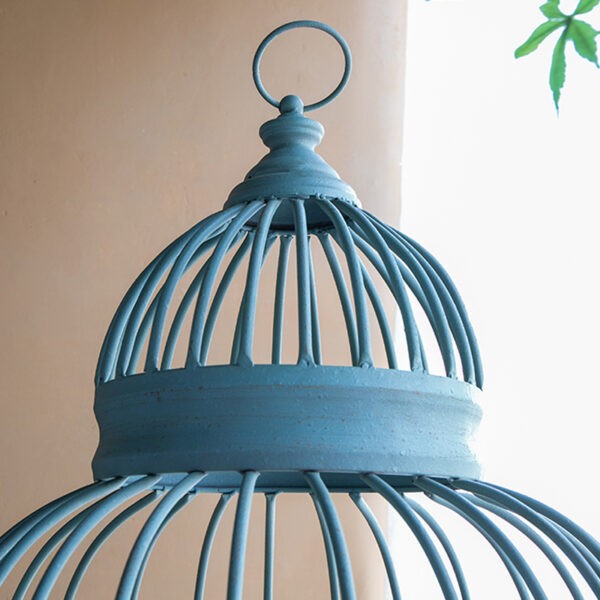 Artekko Ραφιέρα Κλουβί με 3 Ξύλινα MDF Ράφια και Μεταλλικό Σκελετό (66x61x169)