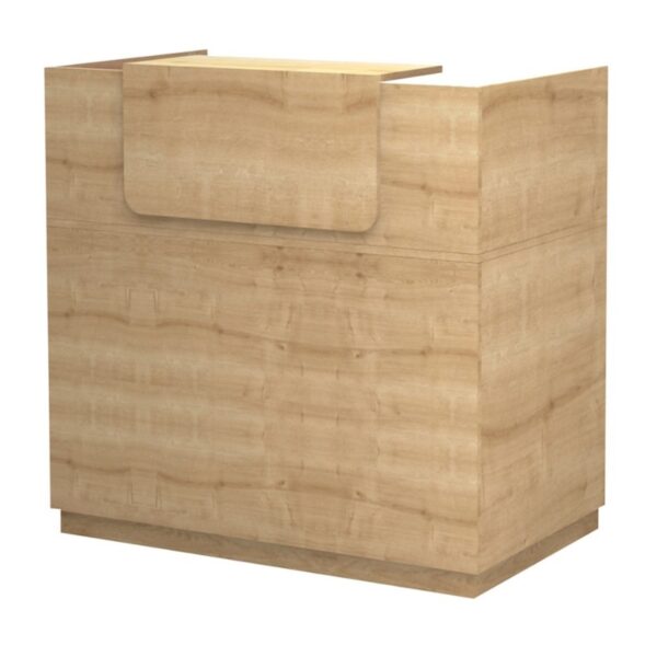 Γραφείο reception Lemmon Megapap χρώμα φυσικό οξιάς 120x70x110εκ.