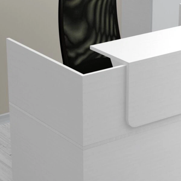 Γραφείο reception Lemmon Megapap χρώμα λευκό 120x70x110εκ.