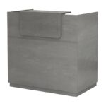 Γραφείο reception Lemmon Megapap χρώμα γκρι σκυροδέματος 120x70x110εκ.