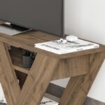 Έπιπλο τηλεόρασης Pipralla Megapap χρώμα sandstone 110x30x40εκ.