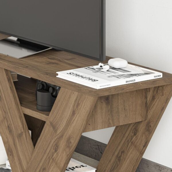 Έπιπλο τηλεόρασης Pipralla Megapap χρώμα sandstone 110x30x40εκ.