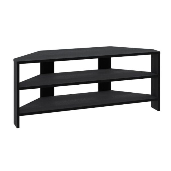 Έπιπλο τηλεόρασης γωνιακό Thales Megapap χρώμα black wood 110x36x45εκ.