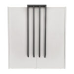 Γραφείο υποδοχής - reception Hola Megapap χρώμα λευκό - ανθρακί 93,6x45,2x110,3εκ.